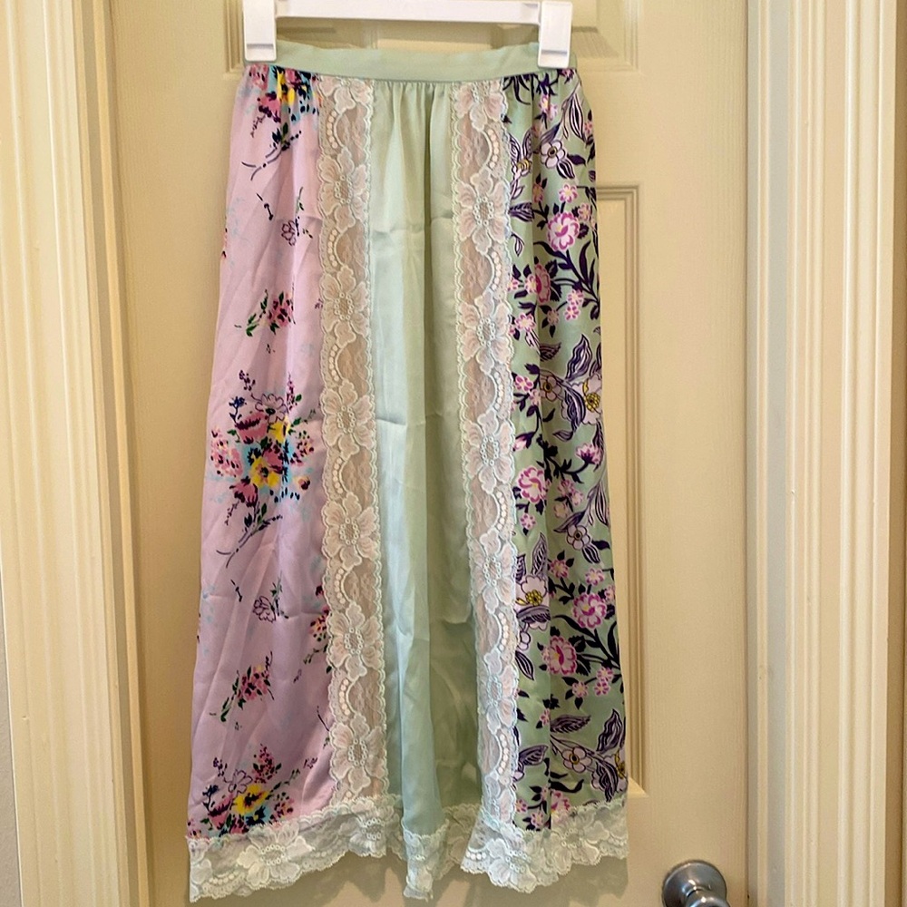 NWOT Jill Stuart vintage style silk skirt